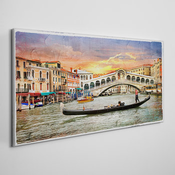 Foto-obraz na ramie płótno Wenecja łódka 100x50 cm - Coloray