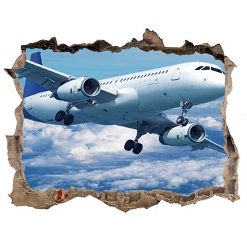 Foto zdjęcie dziura na ścianę Samolot w chmurach, Tulup - Tulup