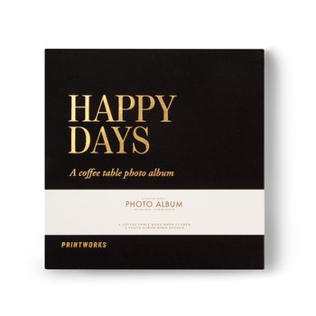 Fotoalbum - Happy Days Black (S) | PRINTWORKS - Printworks