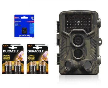 Fotopułapka Hc-800A - Kamera Leśna - 16 Mpx Hd - Zestaw Z Bateriami I Kartą - Suntek International