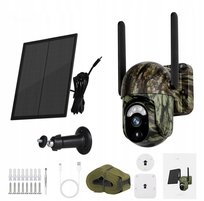 Fotopułapka Kamera Solarna Leśna Myśliwska Obrotowa Gsm 4g Sim 3mpx 2k Sd