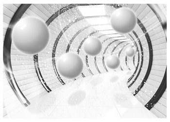 Fototapeta 3D KULE Tunel Optyczna Do Salonu Sypialni 416x254 cm - Consalnet