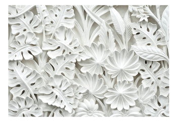 Fototapeta, Alabastrowy ogród z białymi kwiatami, 400x280 cm - DecoNest