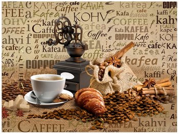 Fototapeta Aromatyczna kawa o poranku, 2 elementy, 200x150 cm - Oobrazy