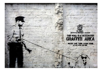 Fototapeta, Banksy, Graffiti Area, 100x70 cm - DecoNest