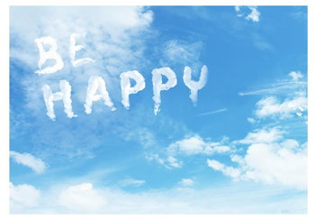 Fototapeta, Be happy, 100x70 cm - DecoNest