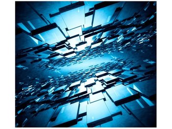 Fototapeta, Błękitna otchłań 3D, 6 elementów, 268x240 cm - Oobrazy