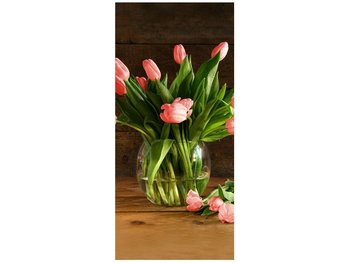 Fototapeta Czerwone tulipany, 95x205 cm - Oobrazy