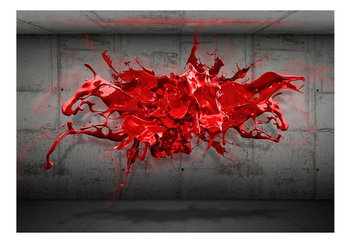 Fototapeta, Czerwony kleks, 100x70 cm - DecoNest