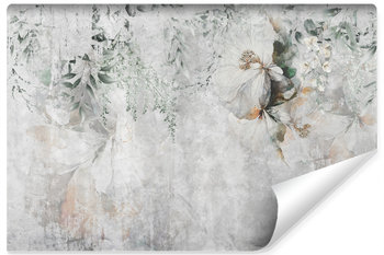 Fototapeta Do Salonu Mural BETON Kwiaty Abstrakcja 360cm x 240cm - Muralo