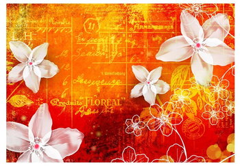 Fototapeta, Floral notes II, 200x140 cm - DecoNest