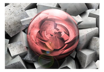 Fototapeta - kamienna róża - 100X70 - DecoNest