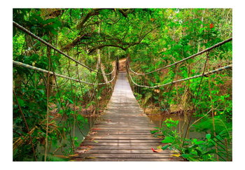 Fototapeta, Most pośród zieleni, 100x70 cm - DecoNest