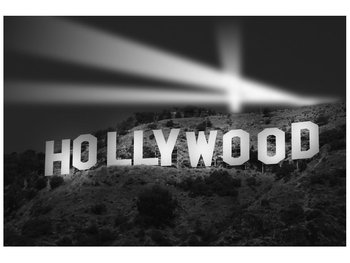Fototapeta, Night in Hollywood, 8 elementów, 368x248 cm - Oobrazy