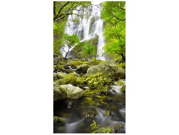Fototapeta, Wodospad w zieleni, 2 elementów, 110x200 cm - Oobrazy