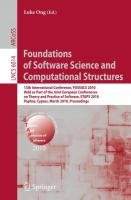 Foundations of Software Science and Computational Structures - Bejleri ...