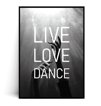 Fox Art Studio, Plakat, Live Love Dance, wymiary 40x50 cm - FOX ART STUDIO