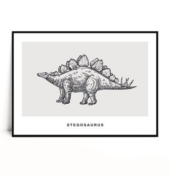 Fox Art Studio, Plakat Stegosaurus, wymiary 29,7x42 cm - FOX ART STUDIO