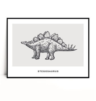 Fox Art Studio, Plakat Stegosaurus, wymiary 40x50 cm - FOX ART STUDIO