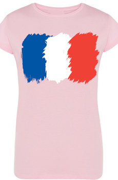 Francja Flaga Damski T-Shirt Nadruk Rozm.XXL - Inna marka