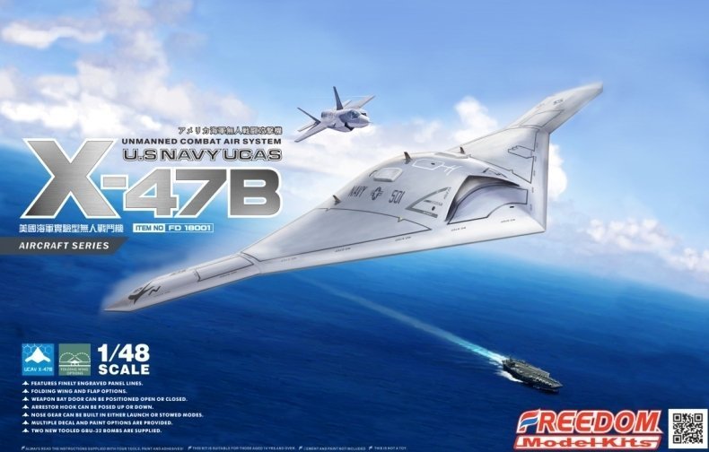 Freedom Model Kits 18001 U.S Navy UCAS X-47B 1:48 - Inna marka | Sklep ...