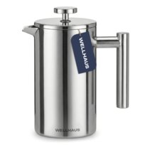 French Press WELLHAUS - 1 l zaparzacz do kawy, herbaty dzbanek tłokowy z filtrem