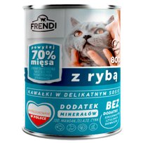 Frendi Karma mokra dla kota Kawałki W Delikatnym Sosie Z Rybą 800g