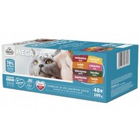 FRENDI Mięsne Smaki Kawałki w Sosie Mokra Karma Dla Kota 48x100g