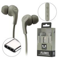 FRESH 'N REBEL SŁUCHAWKI PRZEWODOWE USB-C DOKANAŁOWE FLOW TIP DRIED GREEN