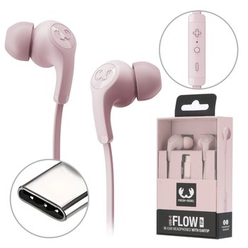 FRESH 'N REBEL SŁUCHAWKI PRZEWODOWE USB-C DOKANAŁOWE FLOW TIP SMOKEY PINK - Fresh N Rebel
