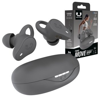 FRESH 'N REBEL SŁUCHAWKI SPORTOWE BEZPRZEWODOWE DOKANAŁOWE TWINS MOVE STORM GREY - Fresh N Rebel