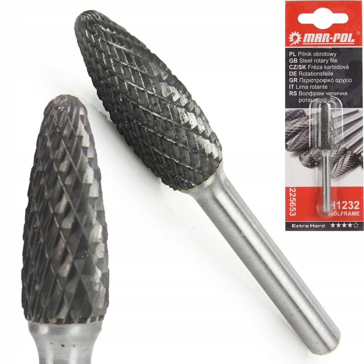 Frez Trzpieniowy Płomieniowy Obrotowy 12 X 32 Trzpień 6 Mm H1232 M225653-Zdjęcie-0