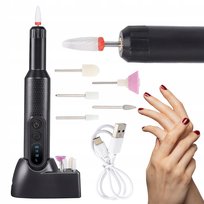 Frezarka Do Paznokci Manicure Pedicure Profesjonalna Bezprzewodowa Zestaw
