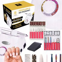 FREZARKA DO PAZNOKCI MANICURE PEDICURE PROFESJONALNA MOC 65W FREZY