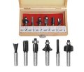 Frezy do drewna AWTOOLS, 8 mm, 6 szt AW40512 - AWTOOLS