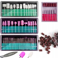 Frezy Do Paznokci Frezarki Diamentowe Kamienne Manicure Pedicure Zestaw XXL ALPEST