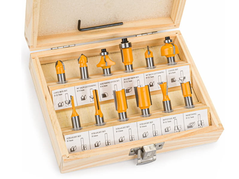 Frezy kształtowe do drewna 12el trzpień 8mm PM0766-Zdjęcie-0