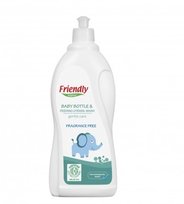 Friendly Organic, Płyn do mycia butelek dziecięcych, bezzapachowy, 750 ml