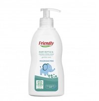 Friendly Organic, Płyn do mycia butelek dziecięcych, bezzapachowy, Dispenser, 300 ml