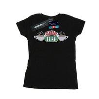 Friends Damska Bawełniana Koszulka Central Perk Ze Szkicem (XL 8,5-9 / Czarny) Friends