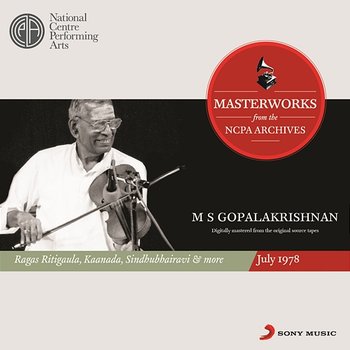 From the NCPA Archives - M.S. Gopalakrishnan