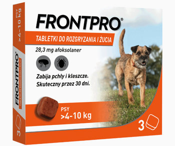 FRONTPRO DOG M 4-10KG 28,3MG 3 tabletki dla psów na pchły kleszcze - Boehringer Ingelheim