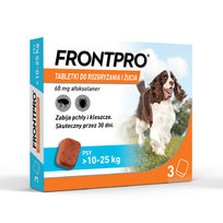 FRONTPRO L tabletki do żucia na pchły i kleszcze pies 10-25kg