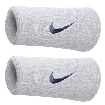 Frotka na rękę Nike szeroka Swoosh Doublewide biała 2szt NNN05101 - Nike