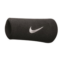 Frotka na rękę Nike szeroka Swoosh Doublewide czarna 2szt NNN05010 Nike
