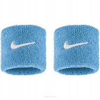 Frotki tenisowe Nike Swoosh Wristbands błękitne Nike