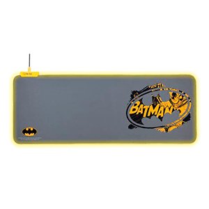 FRTEC - Mata XL BATMAN pod mysz i klawiaturę, oświetlenie LED RGB, Plug and Play, miękka powierzchnia, antypoślizgowa - PlatinumGames