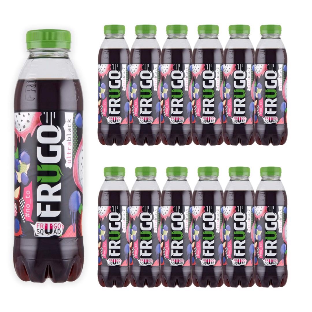 Frugo Ultrablack Napój wieloowocowy niegazowany 500 ml x 12 sztuk ...