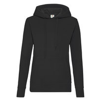 Fruit Of The Loom Bluza Damska Z Kapturem (XL 8,5-9 / Czarny) FRUIT OF THE LOOM