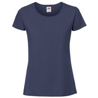 Fruit Of The Loom Koszulka Damska / Damska Iconic 195 Premium Ringspun Cotton T-Shirt (S (52-55 Cm) / Granatowy) FRUIT OF THE LOOM